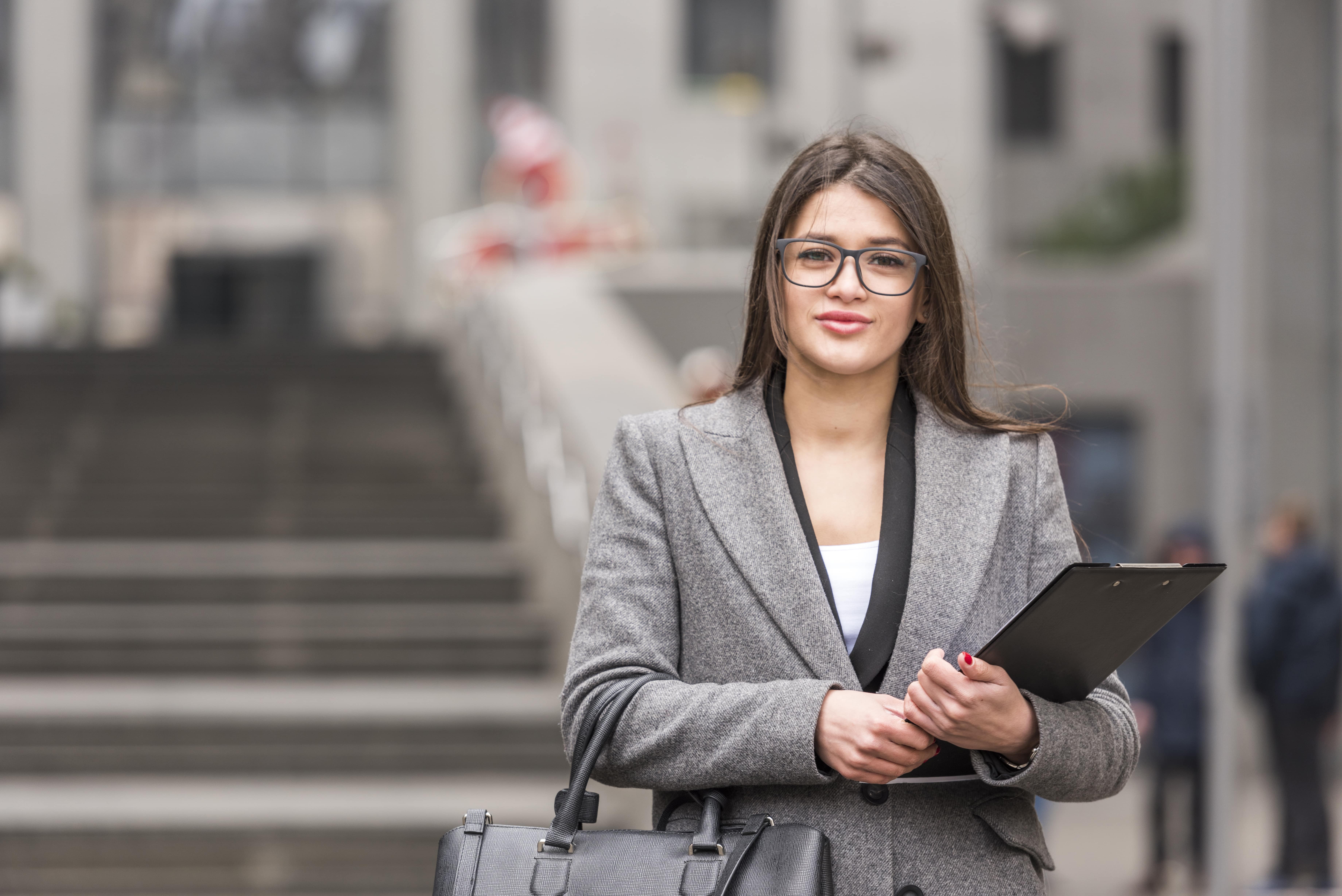 Professional woman smiling